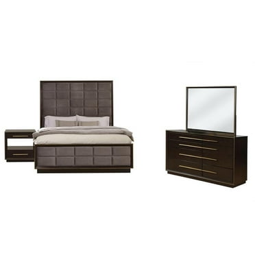 Coaster Durango 4-piece Wood California King Panel Bedroom Set in Brown and Gray