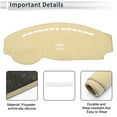 thumbnail image 3 of Unique Bargains Dash Cover for KIA Soul 2014-2019 Non-Slip Dashboard Carpet Mat Polyester Silicone Beige, 3 of 7