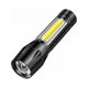 thumbnail image 1 of Injueey Linterna COB, portátil, de mano, impermeable, con , lámpara lateral, linterna eléctrica de emergencia ajustable con cordón Iluminación y accesorios, 1 of 6