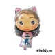 thumbnail image 4 of 1 juego de globos de látex con forma de gato para casa de muñecas Gabby, decoración para fiestas de cumpleaños de niños, suministros para baby shower, globos de helio para niños, 4 of 5