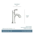 thumbnail image 4 of MOEN 84466SRN Korek Single Hole Single-Handle Bathroom Faucet with Deck Plate Included in Brushed Nickel, 4 of 6