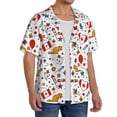 thumbnail image 2 of Logiee Canada Day Print Men's Button Down Shirts Short Sleeve, Summer Beach Shirts,Vacation Wedding Shirts,Men's Casual Button-Down Shirts with Pocket-4X-Large, 2 of 5