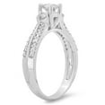 thumbnail image 2 of Dazzlingrock Collection 0.75 Carat (ctw) 14K Round Diamond Ladies Bridal 3 Stone Engagement Ring 3/4 CT, White Gold, Size 5, 2 of 4