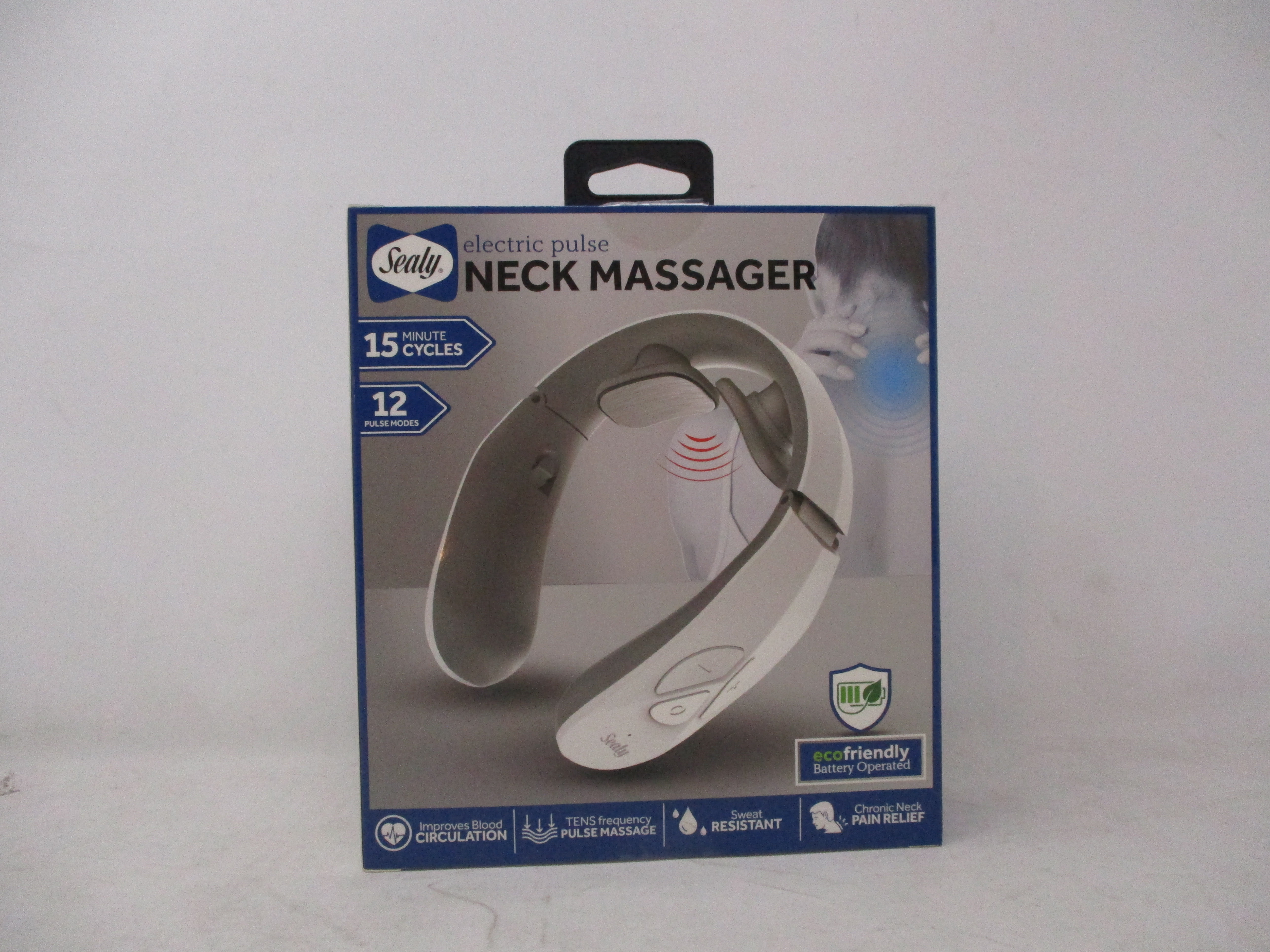 Sealy SL HW MA 110 WT Neck Massager 7 H x 7 W x 2 D White - Office