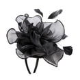 thumbnail image 2 of Disfraz de Boda Soledad Cinta para mujer Diadema Negra de Cristal 20 Vintage, 2 of 10