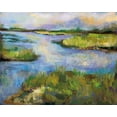 thumbnail image 2 of Vertentes, Jeanette 14x12 White Modern Wood Framed Museum Art Print Titled - Connecticut Marsh, 2 of 4