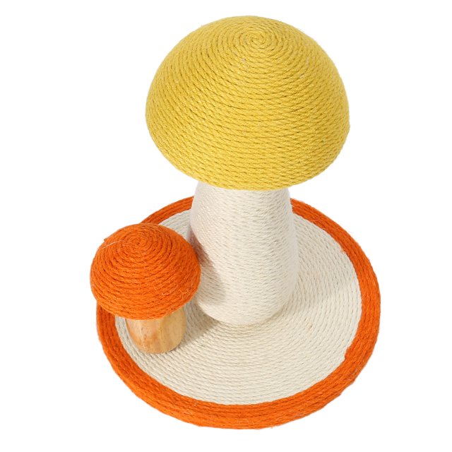 Mushroom Cat Scratch Post, Claw Grinding Skin Friendly Interactive Kitten Climbing Post Cute for Indoor