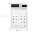 thumbnail image 2 of PTOOTP Compact White Solar Powered Calculator for Math Use Handheld Desktop, 2 of 8
