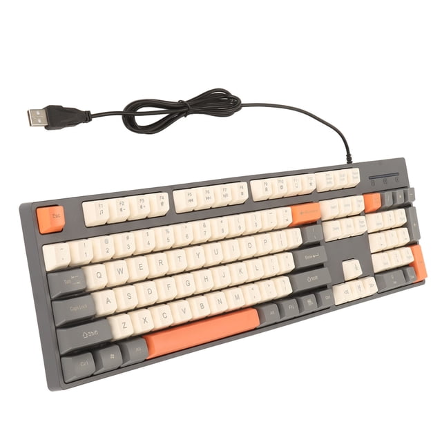 Clavier Filaire à 104 Touches, Clavier d'Ordinateur Coloré, Touches de Fonctions Multimédias, Clavier de Jeu pour XP 7 8 10 11, pour OS X,