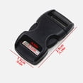 thumbnail image 2 of Hebilla de liberación de plástico clip de equipaje ajustable broche de mochila de bricolaje reemplazable 100 piezas Kearding AP1303-00B, 2 of 7