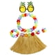 thumbnail image 2 of Falda de Hierba Hawaiana para Niñas Collar Novedad Vestido de Mujer Falda Corta de 30 cm Gafas de Sol de Piña para Decoraciones de Rendimiento de Bail color pajizo, 2 of 8