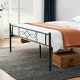 thumbnail image 3 of VECELO 3-piece Bedroom Set, Metal Bed Frame and Nightstands, Full Size, 3 of 8
