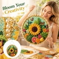 thumbnail image 2 of 2026 Four Seasons & Holiday Crystal Art Hanging Wreath Kit | Covered Porch Fireplace Entryway Display Friendly Beginner DIY Pearl Art Wreath Kit Summer Sunflower Paradise, 2 of 8