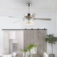 thumbnail image 6 of JONATHAN Y Mandy 52" 3-Light Crystal Prism Drum LED Ceiling Fan With Remote, Chrome, 6 of 9