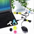 thumbnail image 3 of 20pcs Multifuncional Cable Straps Hook and Loop Reusable Fastening Cable Ties (Random Color), 3 of 3