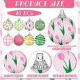 thumbnail image 2 of nvzhuang Spring Ball Ornaments 24 Pcs Set Tulip Print Hanging Decorations for Mini Trees Holiday Party Supplies, 2 of 7