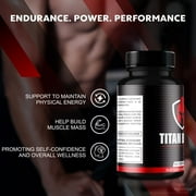 (3 Pack) Titan Boost - Titan Boost Pills Capsules, Titan Booster Power Official Formula, Titan Boost Reviews, with Saw Palmetto, Tongikat Ali, Wild Yam (180 Capsules)