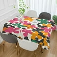 thumbnail image 2 of Yayeee Tablecloths 60" x 120" Rectangle Wrinkle Resistant Party Table Cover, Pink Floral Blooms, 2 of 8
