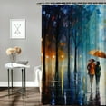 thumbnail image 2 of Creowell Impressionist Art Pretty Shower Curtain Set with Hooks - Chic Modern Bathroom Decor, 100% Polyester Fiber, Various Sizes 60x72, 2 of 7