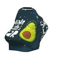 thumbnail image 6 of Fotbe Avocado in Space1 Pattern Car Seat Covers for Babies, Nursing Breastfeeding Cover Infant Carseat Canopy, Soft Stretchy Carrier Cover, 6 of 7