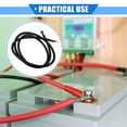 thumbnail image 2 of Battery Cable, 2 AWG Gauge 180cm 5/16" Battery Wire Universal for Car Truck RV Durable Copper Black, 2 of 6