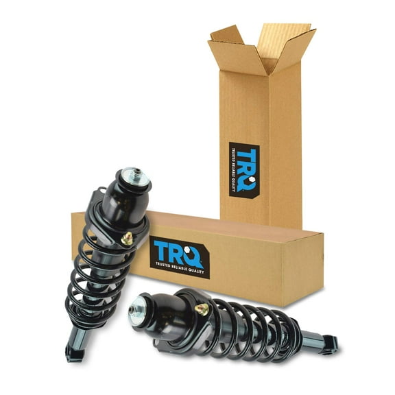 TRQ Rear Strut & Coil Spring Assembly Set Driver & Passenger Sides Fits Select 09-10 Toyota Corolla