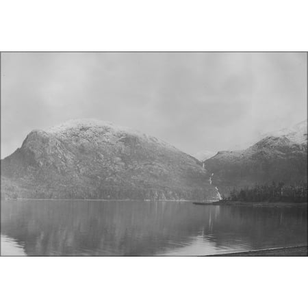 24"x36" Gallery Poster, Leadville Mountain, Snow-capped Tongass Mountain in the Distance