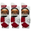 3 Pairs Spalding Mens Cushion Compression Support Athletic Basketball Crew Socks