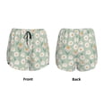 thumbnail image 6 of Uemuo Daisies Flowers Pattern Women's Athletic Shorts High Waisted Running Shorts with Liner Pockets Gym Elastic Workout Shorts-, 6 of 9