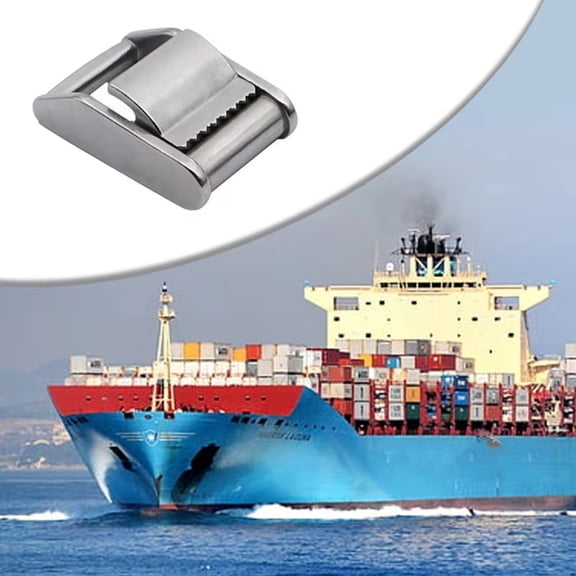 1Pc Stainless Steel Cam Buckle For Tie-Down Straps, Adjustable Tensioner Ratchet Clasp For 25/38Mm Webbing, Marine Hardware For Boating Transport Roof Rack Securing
