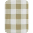 thumbnail image 4 of Newbridge Taupe Buffalo Cottage Check Print Fabric Tablecloth, Buffalo Plaid Wrinkle Free, Water and Stain Resistant Heavy Weight Tablecloth, 70” Zippered Umbrella Round, 4 of 6