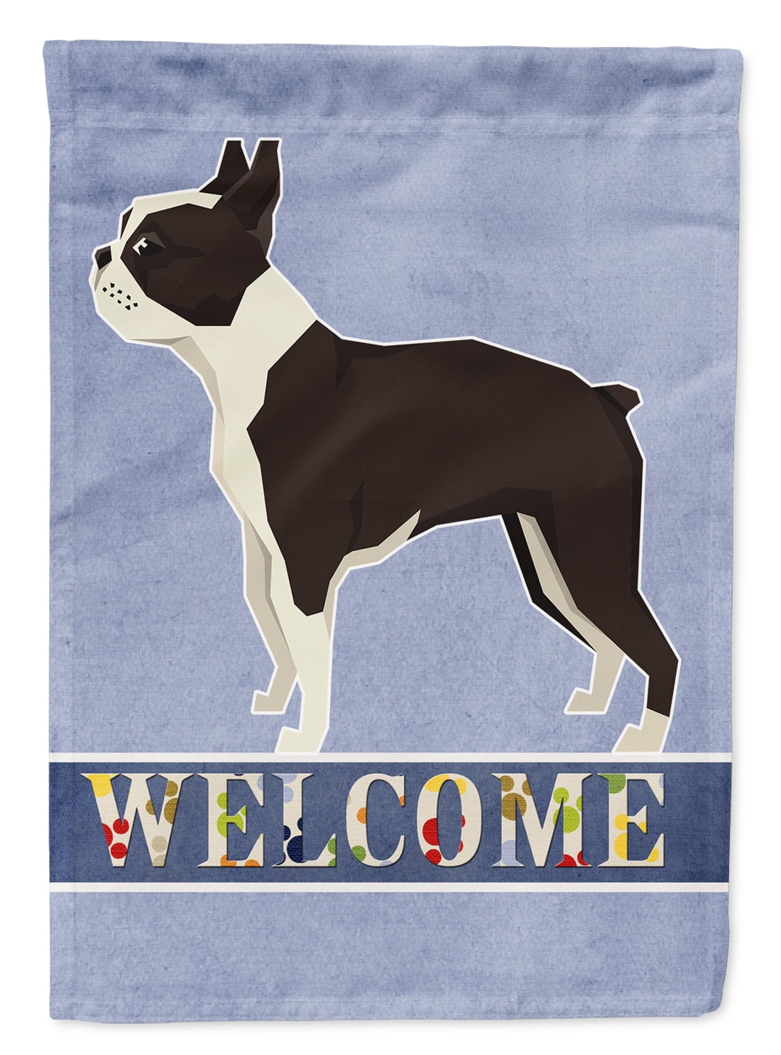 Boston Terrier Welcome Garden Flag - Walmart.com - Walmart.com