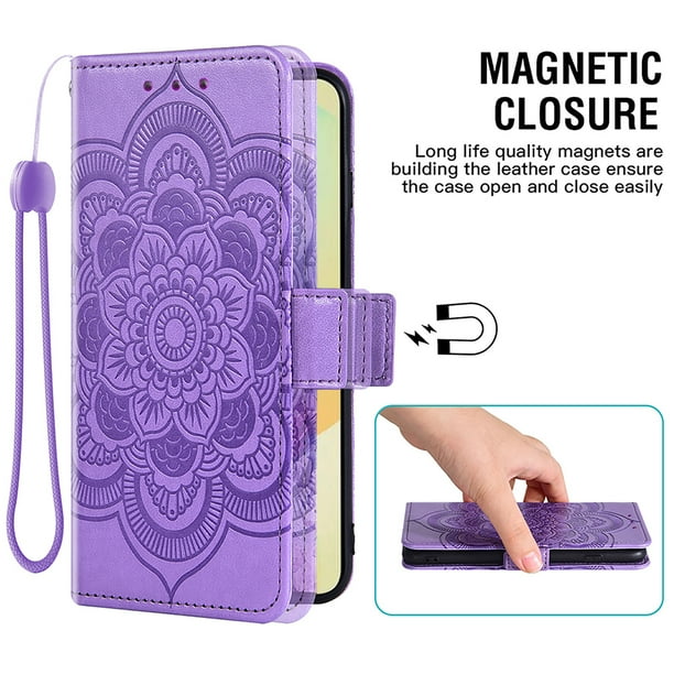 Asuwish Funda tipo cartera compatible con Infinix TECNO Spark GO