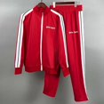 thumbnail image 1 of Versión correcta de la marca de moda pa Fo palm angel, correas a rayas, conjunto de pareja de abrigo deportivo informal de calle altaconjunto rojo, 1 of 5