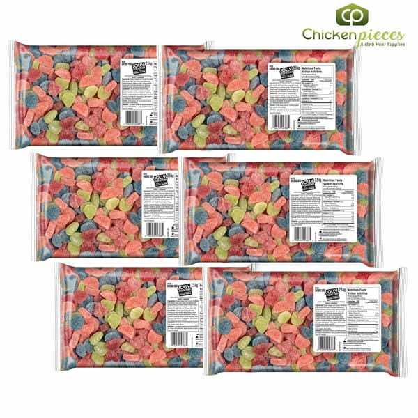 JOLLY RANCHER Fruity Sours Candy Bulk 2.5kg/5.51Lbs- (6 PACK)