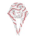 thumbnail image 3 of Kdxio Baseballs Pattern Turban Hat for Women Men Comfortable Adjustable Cleaning Working Cap with Sweatband, 3 of 8
