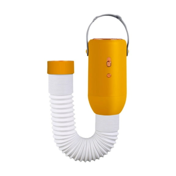 Mini Dryer, Portable Clothes Dryer, Heater in Winter and Drying Tube, Travel Dryer Air Heater Fan for Apartments, Home, RV Yellow
