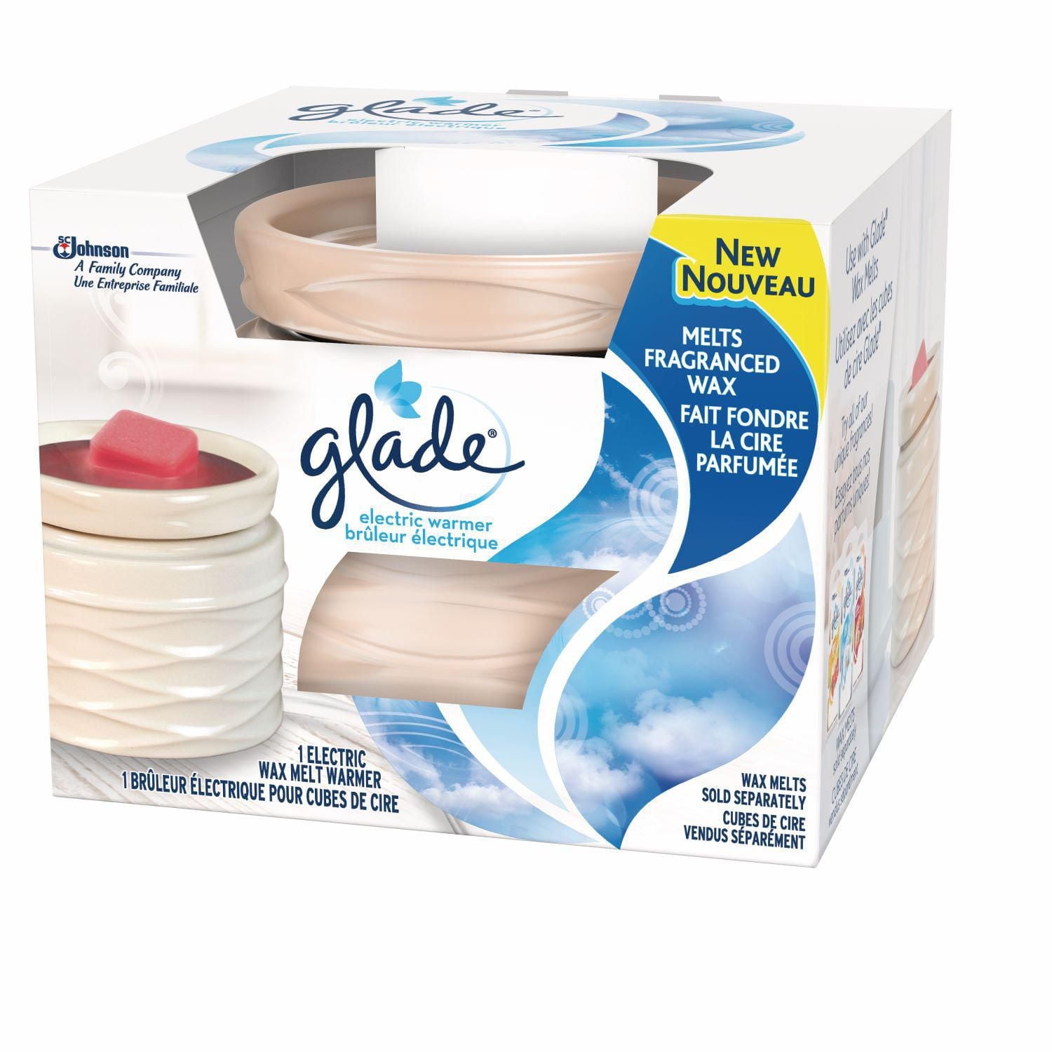 Glade® Wax Melts Air Freshener Warmer, White, 1 Warmer