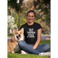 thumbnail image 2 of "I'm A Dog Trainer, What's Your Superpower?" Funny Quote Women Black T-Shirt, Female Medium, 2 of 4