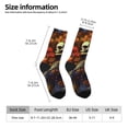 thumbnail image 2 of Logiee Vintage Floral Skull Print Adult Socks for Men & Women,Calf Socks, Ankle Socks,Boots Socks,Breathable Casual Sock,Unisex Crew Socks, 2 of 6