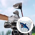 thumbnail image 3 of Durable bordado Golf mazo Putter cabeza cubierta hoja Club Headcover golfista blanco Cola Cubierta de la cabeza del palo de golf, 3 of 8