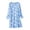 Dark Blue, variant on Luvior Women's Cotton Nightgown Sleepwear Long Sleeves Shirt Casual Print Sleepdress Pajamas Homewear Loungewear Nightwear Cozy