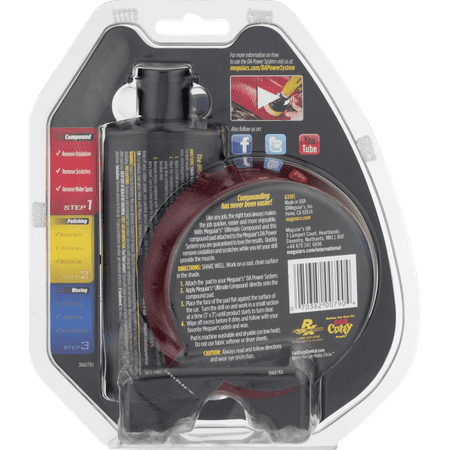 Meguiar's DA Compound Power Pack – Ultimate Compound & DA Power Pad for Easy Defect Removal, G3501
