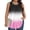 Pink, variant on Vivianyo HD Women's Plus Size Ombre Gradient Pleated Sleeveless Tank Top, Casual Loose Flowy Tunic Vest, Women's Blue, Sizes L-5XL