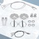 thumbnail image 2 of FLhrweasw Kit Pasador para Capó Coche Cerraduras Aluminio para Coche Accesorios para Coche (plateado), 2 of 9