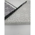 thumbnail image 5 of DaDa Bedding Jacquard Grey Floral Paisley Fitted Sheet & Pillow Case Set - Queen - 3-Pieces, 5 of 5