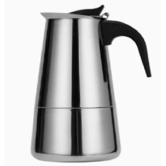 Arcticwind 6 Cup Stovetop Espresso Maker Stainless Steel Moka Pot Stove Top Percolator Italian Coffee Makers ,w/ Coffee Percolator Design,Stainless Steel Stove Top Coffee Maker 300ml 10oz