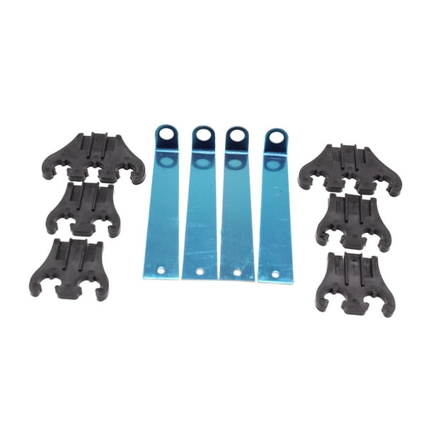 Kit de cableado de encendido de 4 piezas, separadores de 7, 8 y 9 mm, reemplazo directo para automóviles Negro