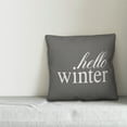 thumbnail image 2 of Creative Products Hello Winter 16x16 Spun Poly Pillow, 2 of 2