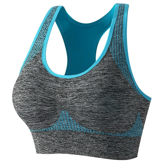AherBiu Sports Bras for Women Wireless Racerback High Impact Support Workout Tops Yoga Bralette